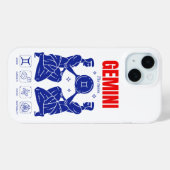 Tweeling Dierenriem Dualiteit Astrologie Lijnkunst Case-Mate iPhone Case (Achterkant (horizontaal))