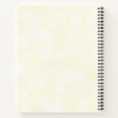 Tweeling Doop op Geel 2 Kruizen Gepersonaliseerd Notitieboek (Achterkant)