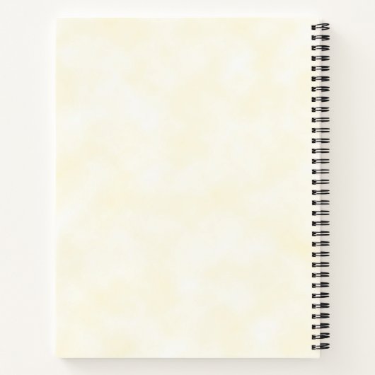 Tweeling Doop op Geel 2 Kruizen Gepersonaliseerd Notitieboek (Achterkant)