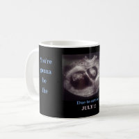 Tweeling Echografie Foto Beste Papa Blauw & Roze D