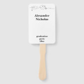 Tweeling Eenvoudige Mutss en Kwast Afstuderen Handwaaier (Voorkant)