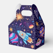 Tweeling eerste reis rond de zon Astronaut Space Bedankdoosjes (Achterkant)
