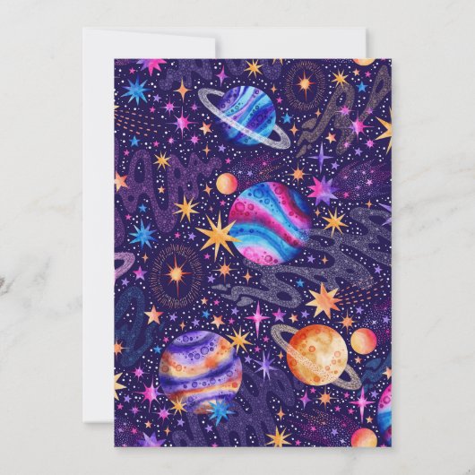 Tweeling eerste reis rond de Zon Buitenste Ruimter Kaart (Achterkant)