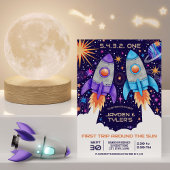 Tweeling eerste reis rond de Zon Buitenste Ruimter Kaart