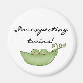 Tweeling Erwten in een Peul Magneet (Voorkant)