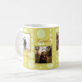 Tweeling Foto Liefde Ontwerp met Aangepaste Tekst Koffiemok (Voorkant links)