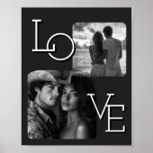 Tweeling Fotocollage Modern Minimalistisch Poster (Voorkant)