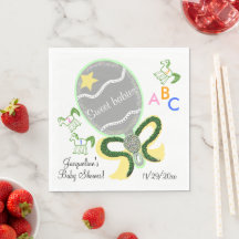 Tweeling Geel en Groen Baby Rammelaar Baby Shower