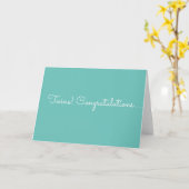 Tweeling Gefeliciteerd Kaart (Gele Bloem)