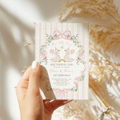 Tweeling Gekke Ganzen Roze Bow Verjaardag Meisjes Kaart