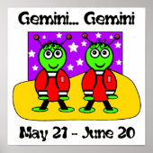 Tweeling Gemini Cuties Poster (Voorkant)