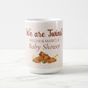 Tweeling genderneutraal baby shower mok