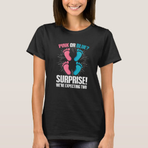 Tweeling geslacht onthulling citaat voor een gesla t-shirt