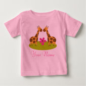 Tweeling Giraffe gepersonaliseerde meisjes (Voorkant)