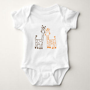 Tweeling Giraffen Romper