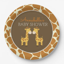 Tweeling Giraffen Tweeling Papieren Bord