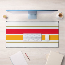 Tweeling Helder Rood Geel Racing Stripes op Wit