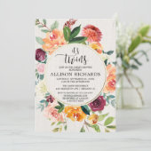 Tweeling herfst baby shower, Tweeling meisjes of j Kaart (Staand voorkant)