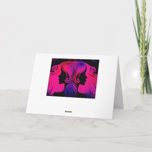 Tweeling horoscoop Happy Birthday Kaart (Achterkant)