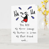 ***TWEELING*** HUMOR OP ZIJN BESTE VERJAARDAGSWENS KAART (Gele Bloem)