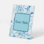 Tweeling in bloei reclamebord met voetstuk (Voorkant)