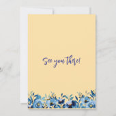 Tweeling in Bloom Baby shower Kaart (Achterkant)