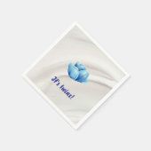 Tweeling in Bloom Baby shower Servet (Hoek)