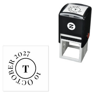 Tweeling Initialen Modern Aanpasbaar Zelfinktende Stempel