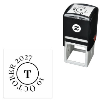 Tweeling Initialen Modern Aanpasbaar  Zelfinktende Stempel