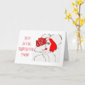 ***TWEELING*** JE ZIET ER FANTASTISCH UIT OP "ELKE KAART (Gele Bloem)