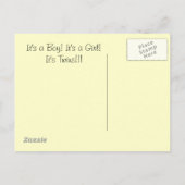 Tweeling Jongen en Meisje! Aankondigingskaart (Achterkant)