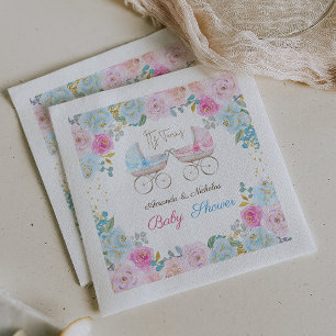 Tweeling Jongen en Meisje Baby Shower Decoratie Servet