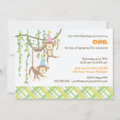 Tweeling-jongen en -meisje-eerste uitnodiging (Voorkant)