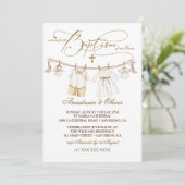 Tweeling Jongen & Meisje Doop Boho Kaart (Staand voorkant)