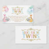 Tweeling Jongen Meisje Olifant Breng een Boek In p Informatiekaartje (Voorkant / Achterkant)