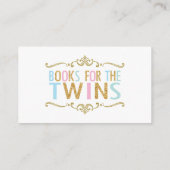 Tweeling Jongen Meisje Olifant Breng een Boek In p Informatiekaartje (Achterkant)