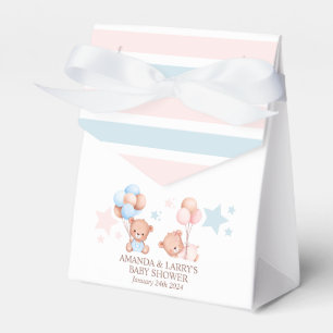 Tweeling Jongen Meisje Teddybeer Baby Shower Bedankdoosjes