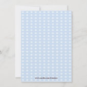 Tweeling jongens beren gepersonaliseerd baby showe kaart (Achterkant)