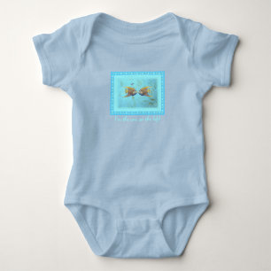 Tweeling jongens engelenvissen baby body romper