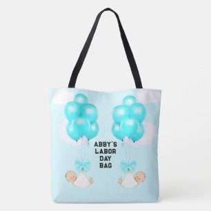 Tweeling Jongens Moeder-to-be Tote Bag