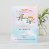 Tweeling Jongens, Op Weg Baby Shower (Staand voorkant)