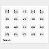 Tweeling Jongens, Panda Beer, Aangepaste Tweeling Ronde Sticker (Vel)