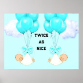 Tweeling Jongens Poster (Voorkant)