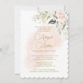 Tweeling Joods Meisje Baby Naming Waterverf Bloeme Kaart (Voorkant)