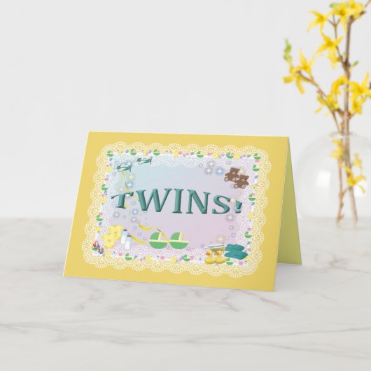 TWEELING! Kaart (Gele Bloem)