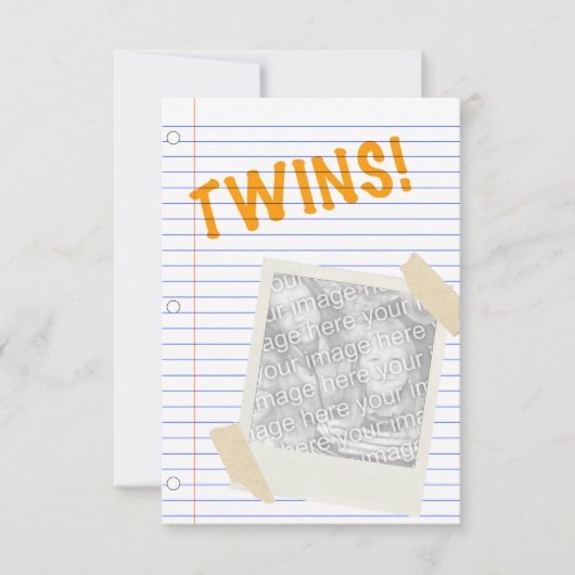 tweeling kaart (Voorkant)