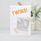 tweeling kaart (Staand voorkant)