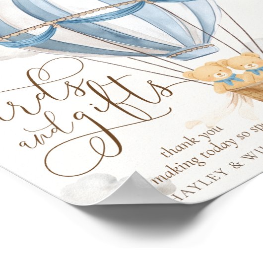 Tweeling Kaarten en Cadeaus Waarop We Naaruit Zien Poster (Hoek)