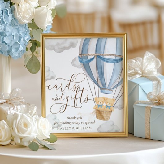 Tweeling Kaarten en Cadeaus Waarop We Naaruit Zien Poster