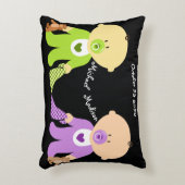 Tweeling Keepsake met beide namen Accent Kussen (Voorkant(Verticaal))